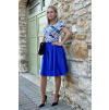 Bavlněná áčková sukně - Tamaria - kobaltová