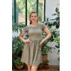 Madeirové šaty Klasik - khaki - krátké / midi - 2T