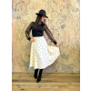 Půlkolová sukně - puntíkatá (výběr délky)