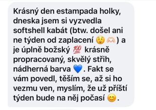 ♥️😍 První reakce a zprávy na naše nové přechodné softshellové kabáty ♥️🎉 děkujeme opravdu moc! My jsme z nich byly...