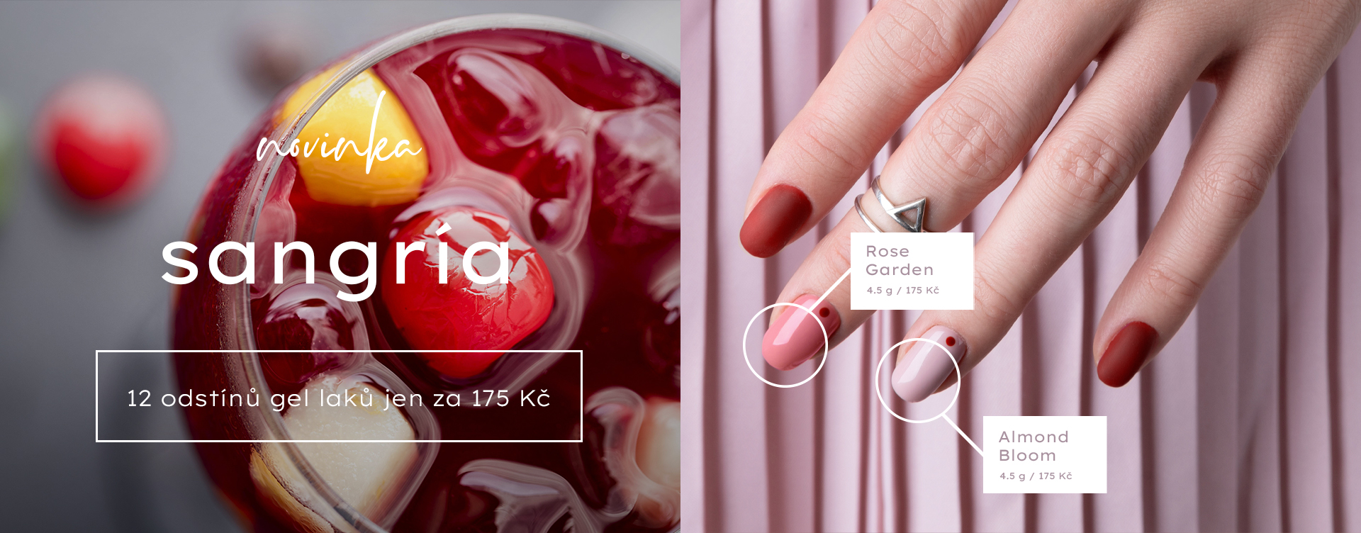 Gel laky z řady Sangría