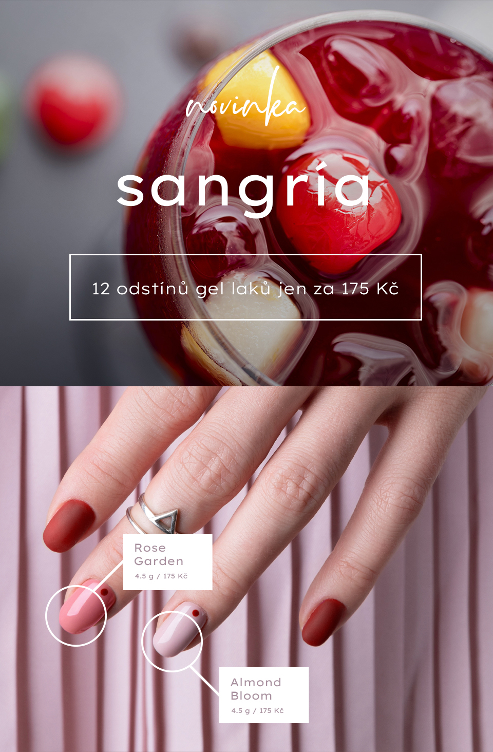 Gel laky z řady Sangría