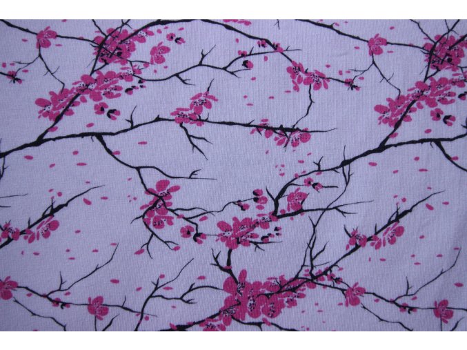 bavlněný úplet sakura