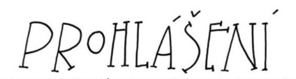 prohlášení