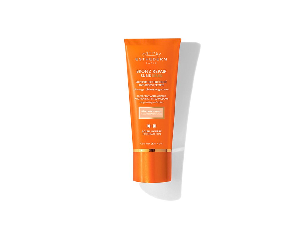 BRONZ REPAIR SUNKISSED TÓNOVANÝ PROTIVRÁSKOVÝ OPAĽOVACÍ KRÉM pre mierne slnko 50 ml  BRONZ REPAIR SUNKISSED moderate sun