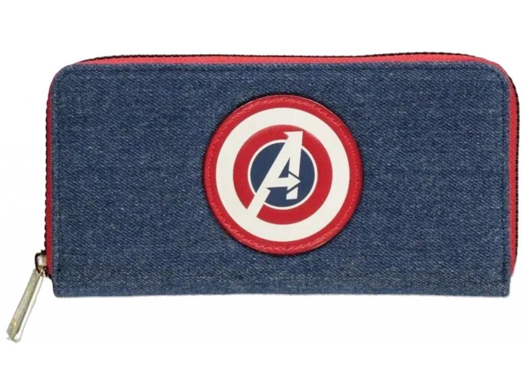 Dámská peněženka Marvel: Avengers Game zip (22 x 11 x 2 cm) modrá