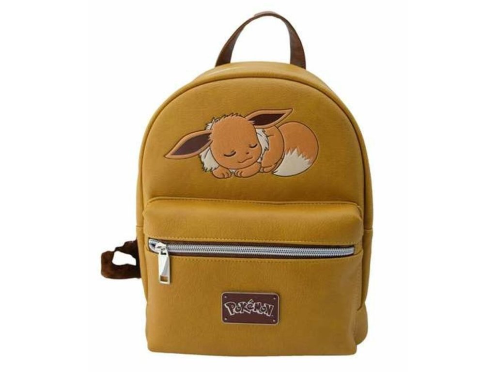 Batoh dámský Pokémon: Eevee (objem 7 litrů | 22 x 28 x 11 cm) hnědý polyuretan