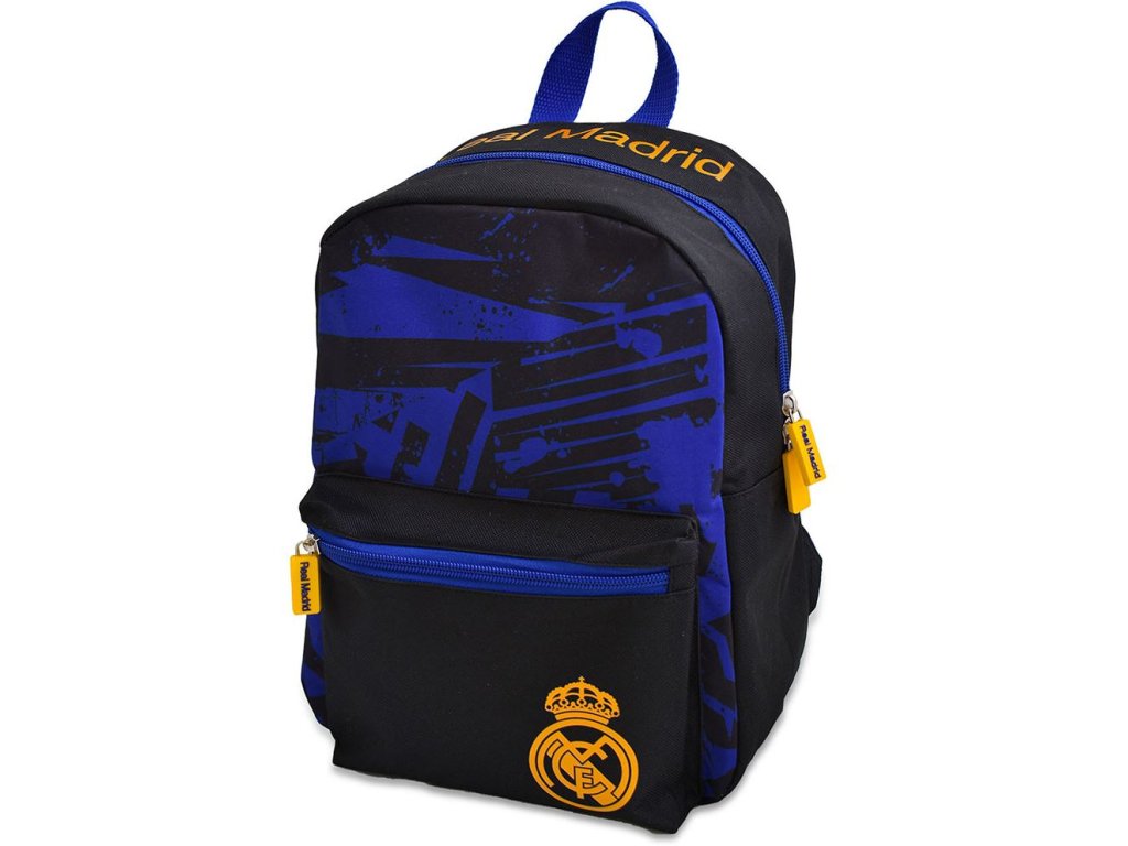 Batoh FC Real Madrid: Klubový znak (objem 8 litrů | 22 x 30 x 12 cm) černý polyester
