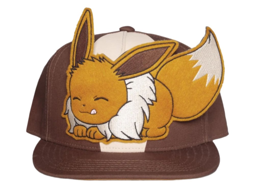 Snapback čepice - kšiltovka Pokémon: 3D Eevee (nastavitelná)