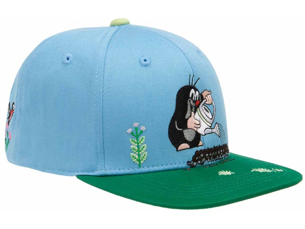 Dětská snapback čepice - kšiltovka The Little Mole | Krteček: Zalévání