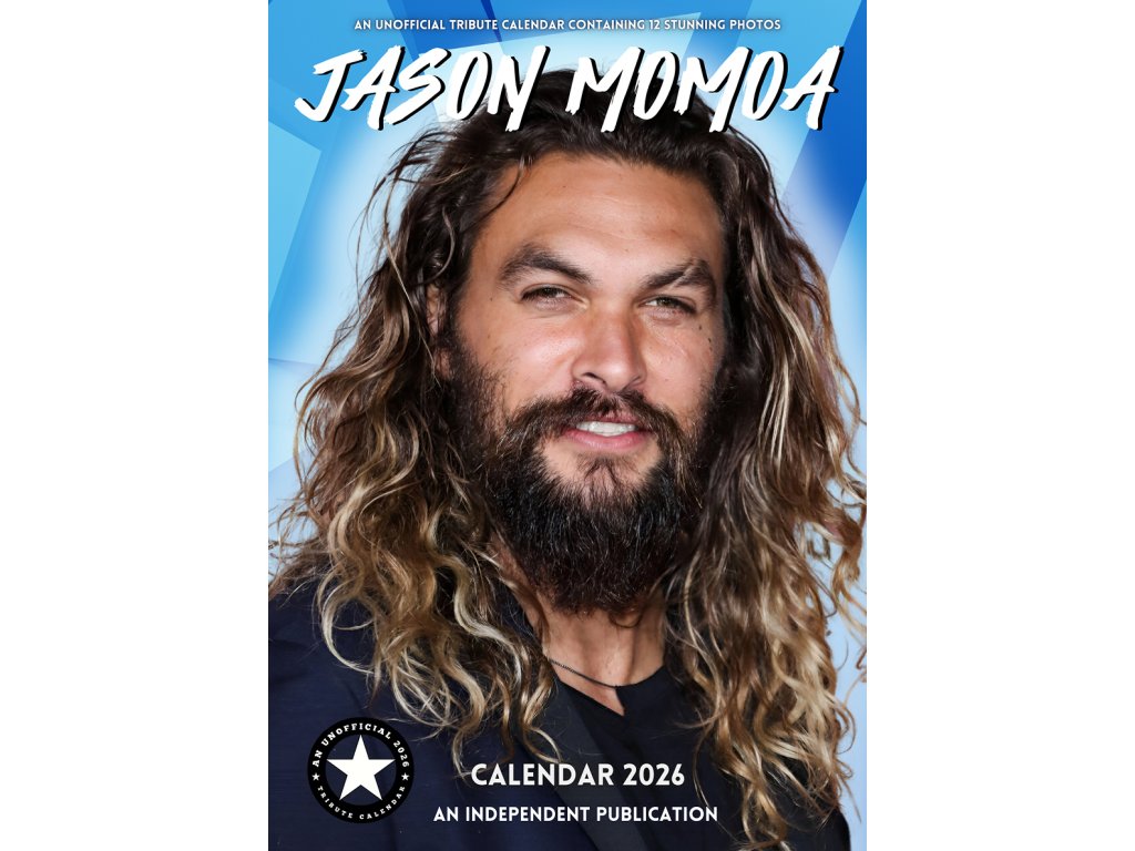 Nástěnný kalendář 2026: Jason Momoa | Aquaman (A3 29,7 x 42 cm)