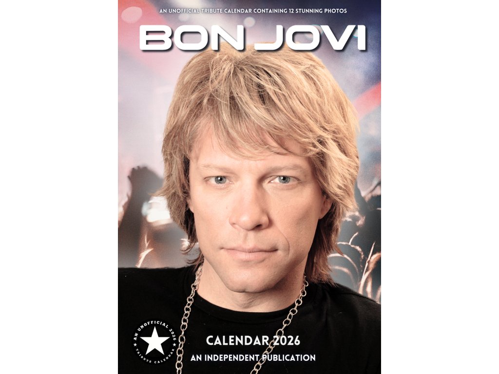 Nástěnný kalendář 2026: Bon Jovi (A3 29,7 x 42 cm)