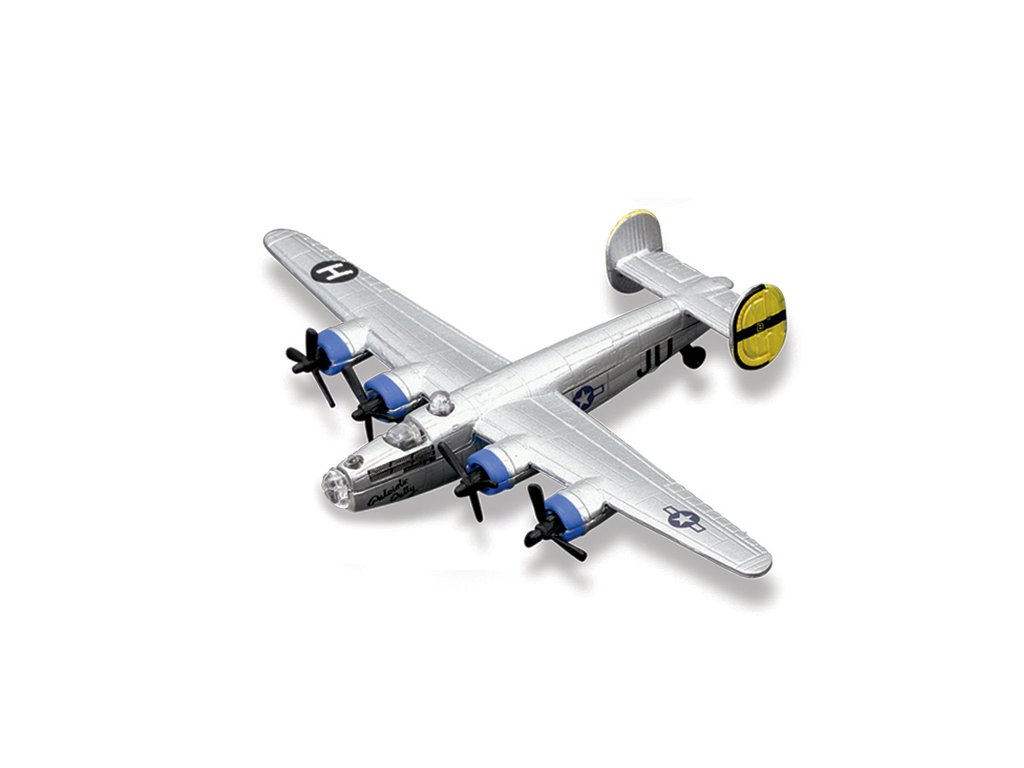 Maisto - Fresh Metal Tailwinds - letadla, B-24 Liberator, stříbrná, blister