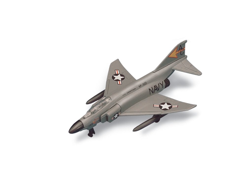 Maisto - Fresh Metal Tailwinds - letadla, F-4 Phantom II, matně šedá, blister