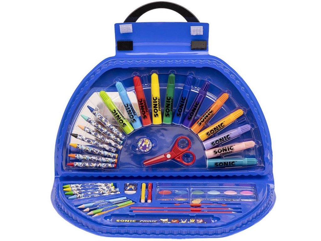 Kreativní set 50 předmětů Sonic The Hedgehog | Ježek Sonic (58 x 41 x 3 cm)