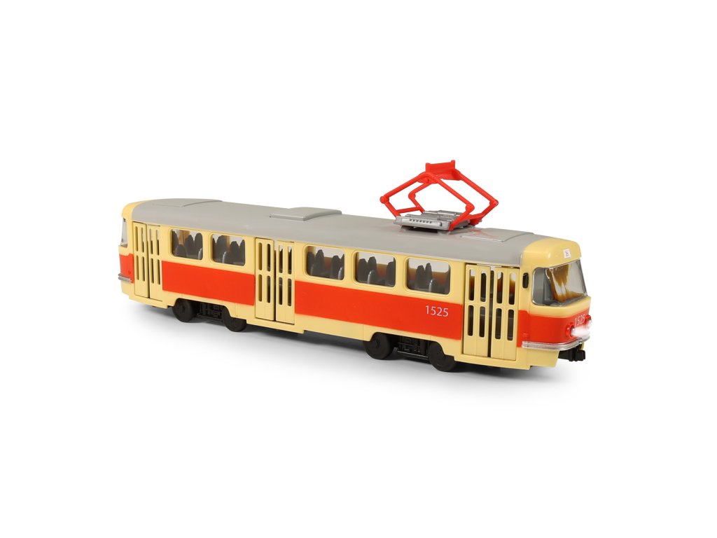 Tramvaj která hlásí zastávky česky 28 cm