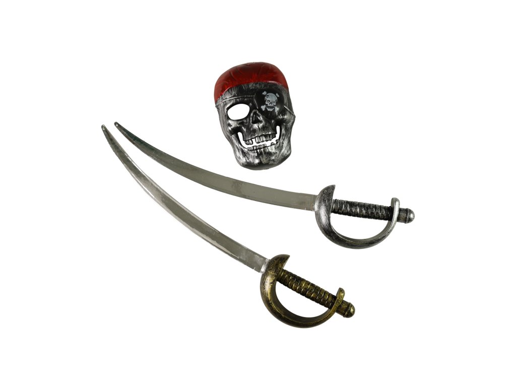Pirátská sada s meči a maskou