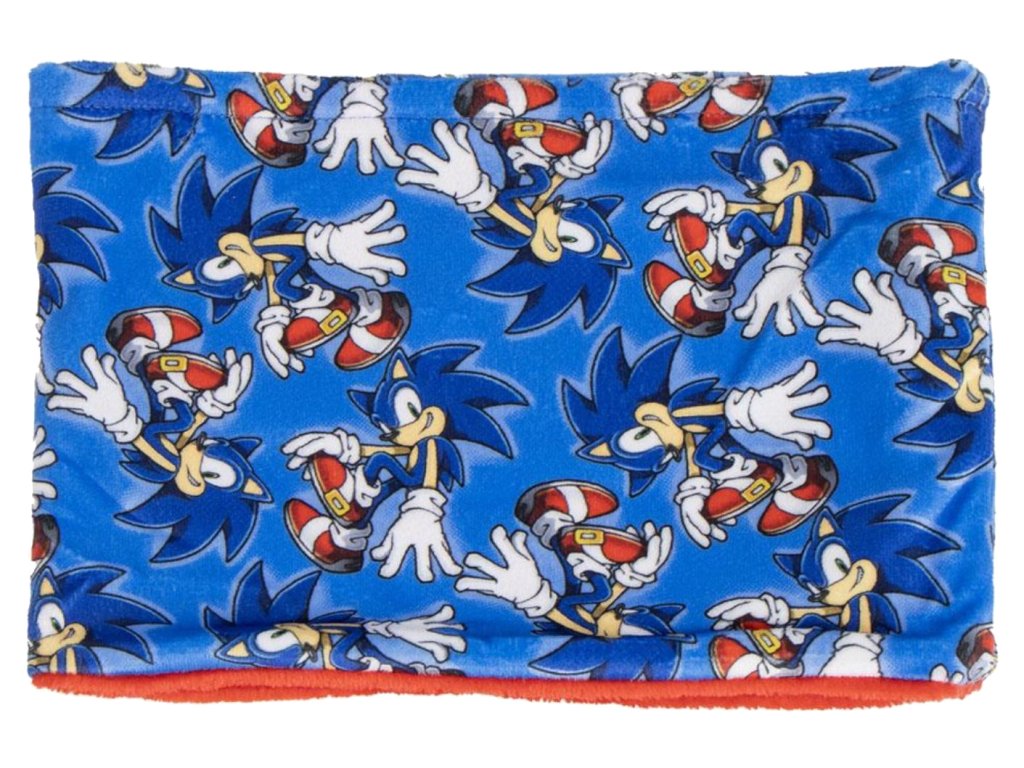 Dětský multifunkční šátek na krk Sonic The Hedgehog | Ježek Sonic: Póza (24 x 16 cm)