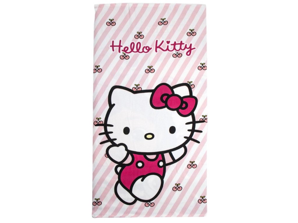 Dětský ručník - osuška Hello Kitty: Postava (70 x 140 cm)