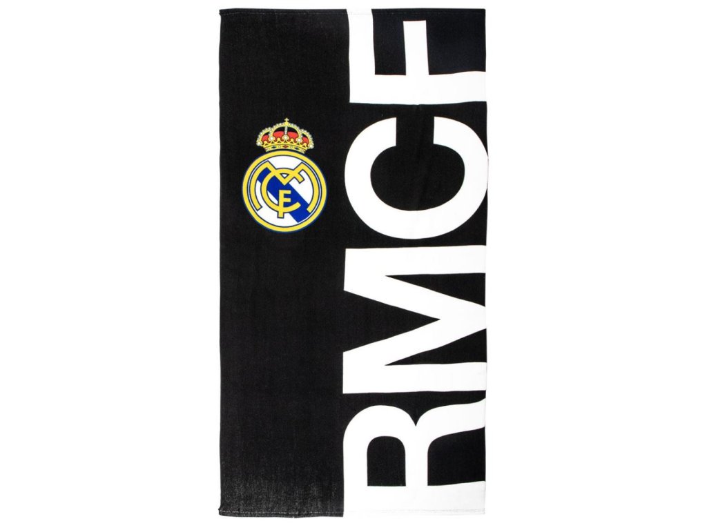 Ručník - osuška FC Real Madrid: Text a Znak (90 x 180 cm)