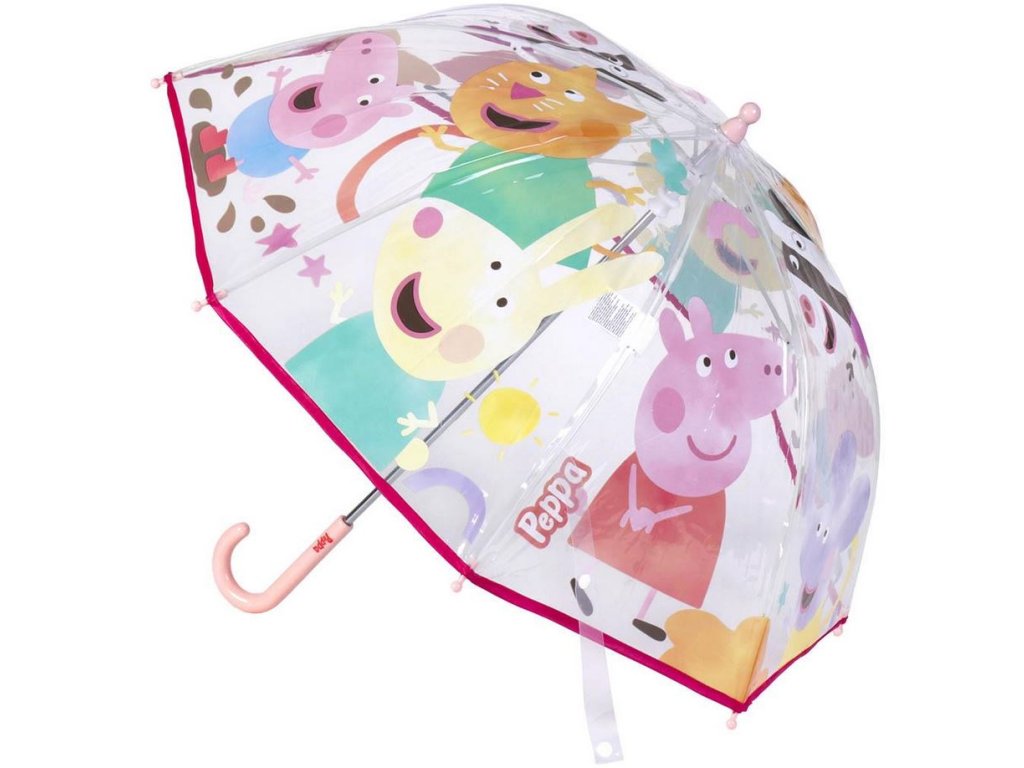 Dětský automatický deštník Peppa Pig | Prasátko Pepa: Postavy (průměr 71 cm)