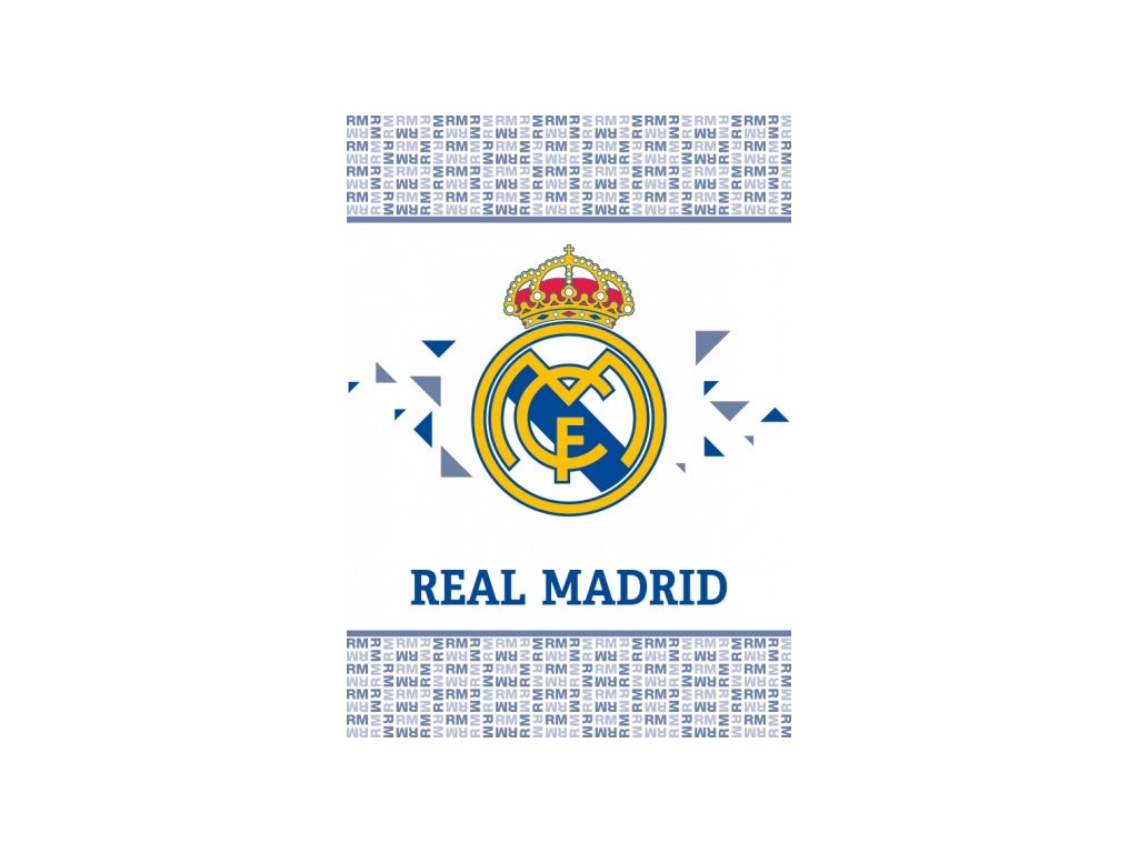 Fleecová deka Real Madrid 20 shards 110x140cm