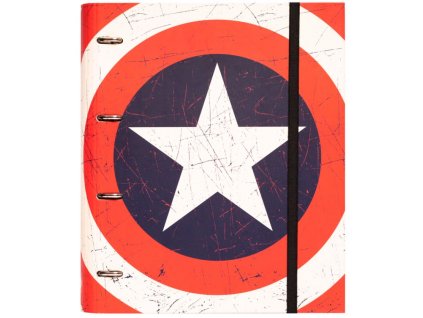 Kroužkový pořadač Captain America|Kapitán Amerika: Štít (28 x 32 x 7 cm)