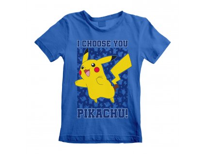 Dětské tričko Pokémon: I Choose You (7-8 let) modrá bavlna