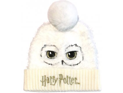 Zimní čepice Harry Potter: Hedvika (univerzální) bílá