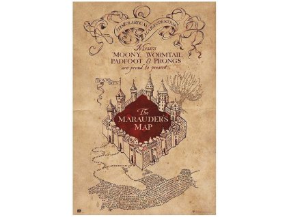 Plakát Harry Potter: The Marauders Map (61 x 91,5 cm 150g)
