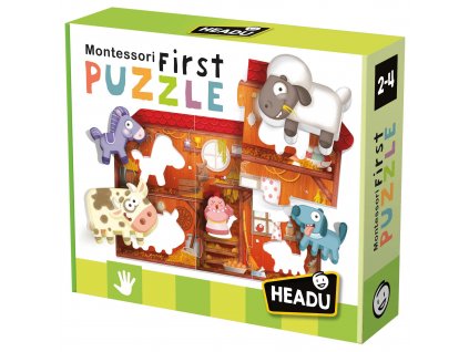 Puzzle HEADU: Montessori Moje první puzzle - Farma