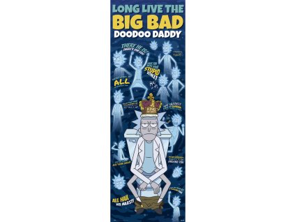 Plakát na dveře Rick And Morty: Doodoo Daddy (53 x 158 cm) 150g