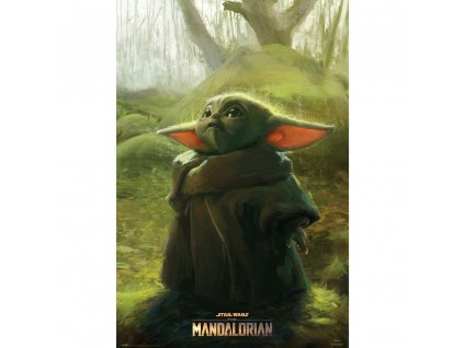 Plakát The Mandalorian: The child art (61 x 91,5 cm) 150g