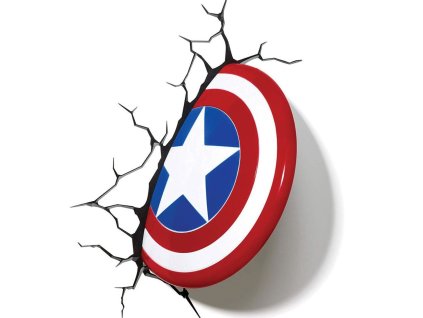 Dekorativní lampa na zeď Marvel: Kapitán Amerika 3D štít () multicolor