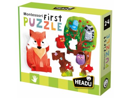 Puzzle HEADU: Montessori Moje první puzzle - Les