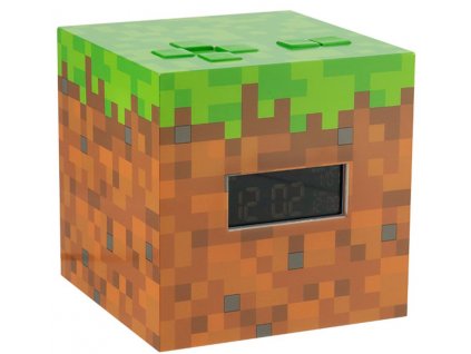 Digitální plastový budík Minecraft: Kostka (30 x 30 cm)