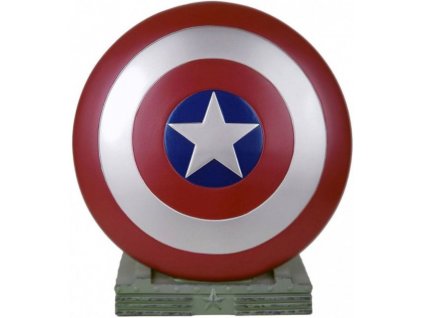 Pokladnička Marvel: Captain America Shield (výška 25 cm)