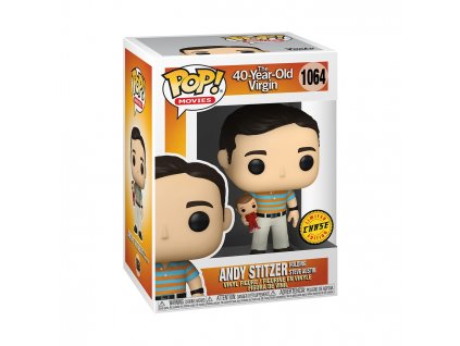 Figurka Funko POP Movies: 40 Y.O. Virgin- Andy holding Oscar w/Chase