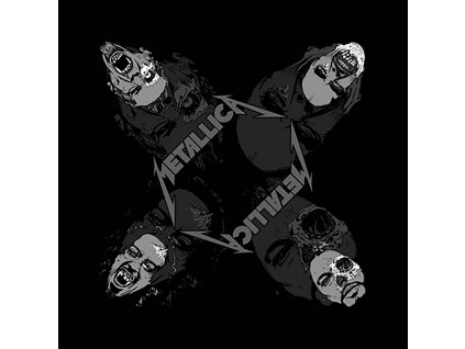 Multifunkční šátek Metallica: Undead (55 x 55 cm) černá bavlna