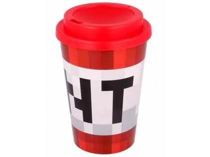 Plastový cestovní hrnek Minecraft: TNT (objem 390 ml)
