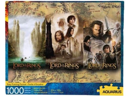 Puzzle Lord Of The Rings|Pán prstenů: Triptych 500 kusů (71 x 51 cm)