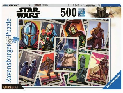 Puzzle Star Wars|Hvězdné války: The Mandalorian The Child 500 dílků (49 x 36 c)