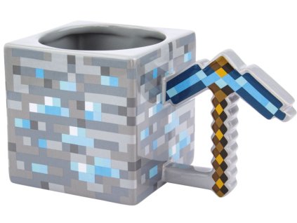 3D keramický hrnek Minecraft: Pickaxe (objem 350 ml)