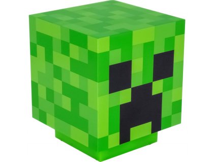 Plastová dekorativní 3D lampa Minecraft: Creeper (12 x 12 cm)