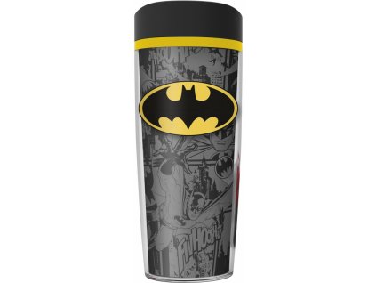 Plastový cestovní hrnek DC Comics|Batman: Logo (objem 533 ml)