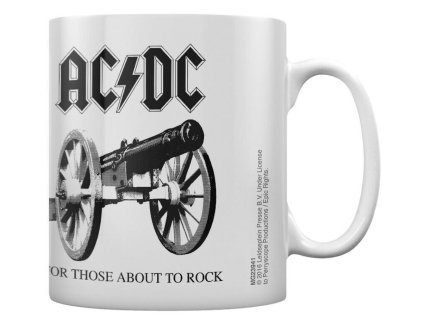 Keramický hrnek AC/DC: For Those About To Rock (objem 315 ml) bílý
