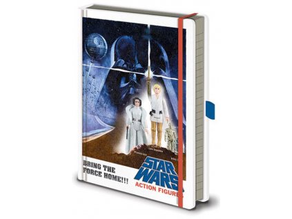 Poznámkový A5 blok Star Wars|Hvězdné války: Action Figures (14,8 x 21 cm)