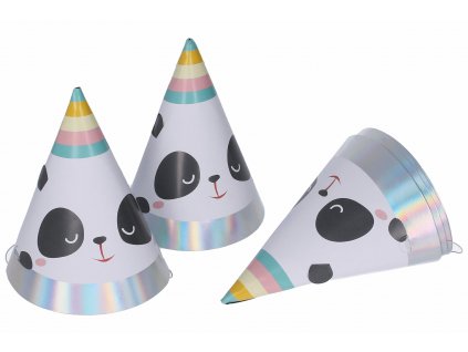 Párty kloboučky Panda 6ks