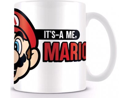 Bílý keramický hrnek Nintendo|Super Mario: It's a me Mario (objem 315 ml)