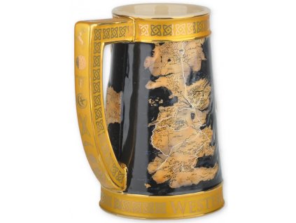 Keramický pivní korbel Game Of Thrones|Hra o trůny: Westeros Map (objem 950 ml)